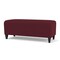 Lesro Siena Lounge Reception Loveseat Bench, Black, OH Wine Upholstery SN6001 - alternate 2